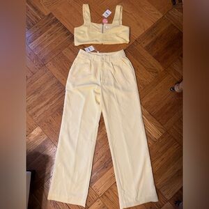 SUPRE Crips Yellow Crop Top